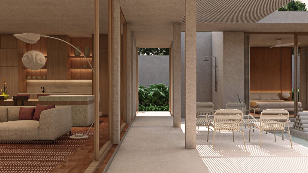 The Courtyard covered outdoor terrace