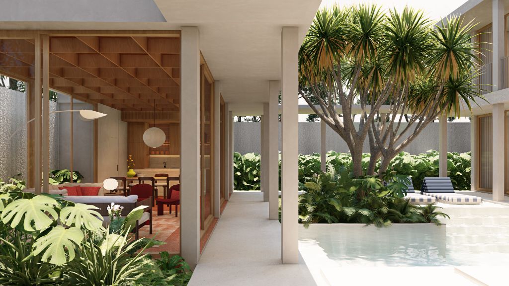 The Gallery pool and tropical garden